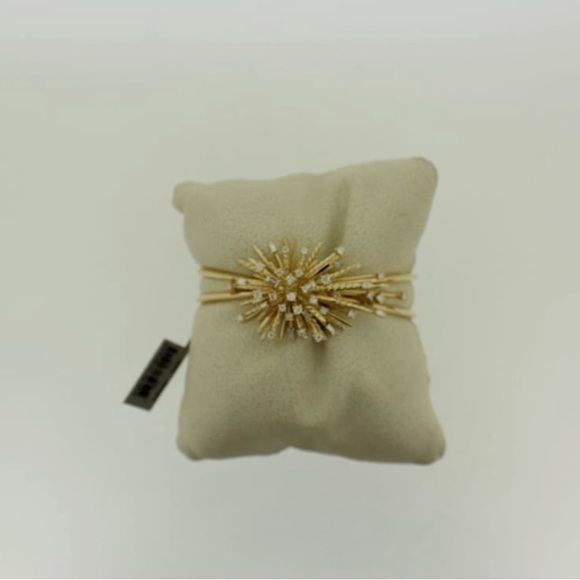 David Yurman supernova cuff bracelet with diamond in 18 k gold size M - Picture 2 of 16